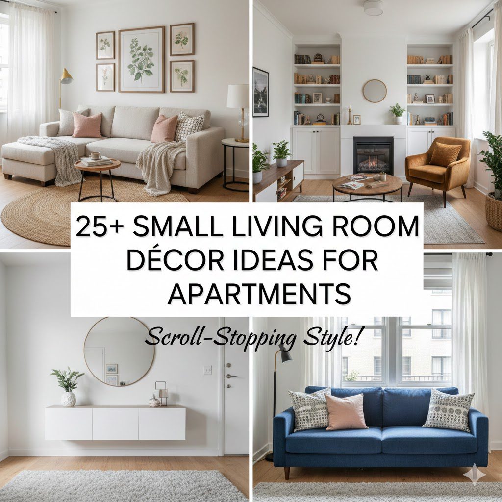 25+ Small Living Room Décor Ideas for Apartments