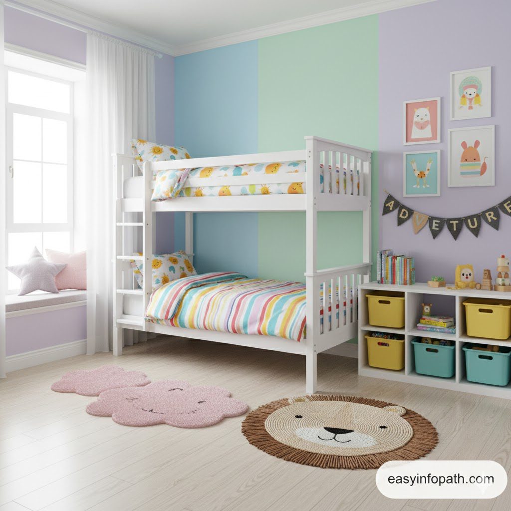 Bright and Cheerful Colors for Kids Bedroom