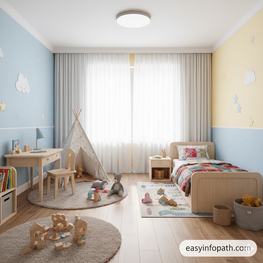 Flooring and Rugs Design Ideas for Kids Bedroom