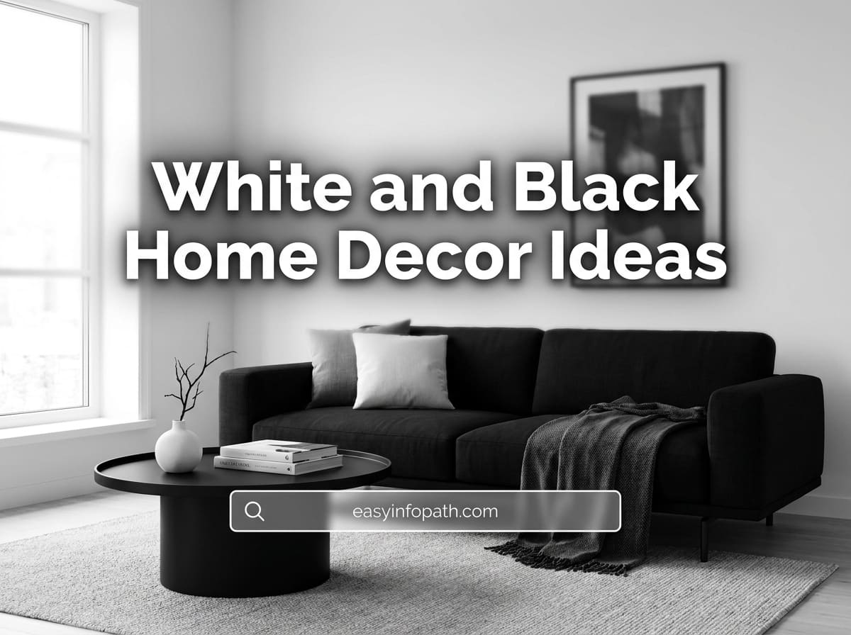 Black and White Home Decor Ideas